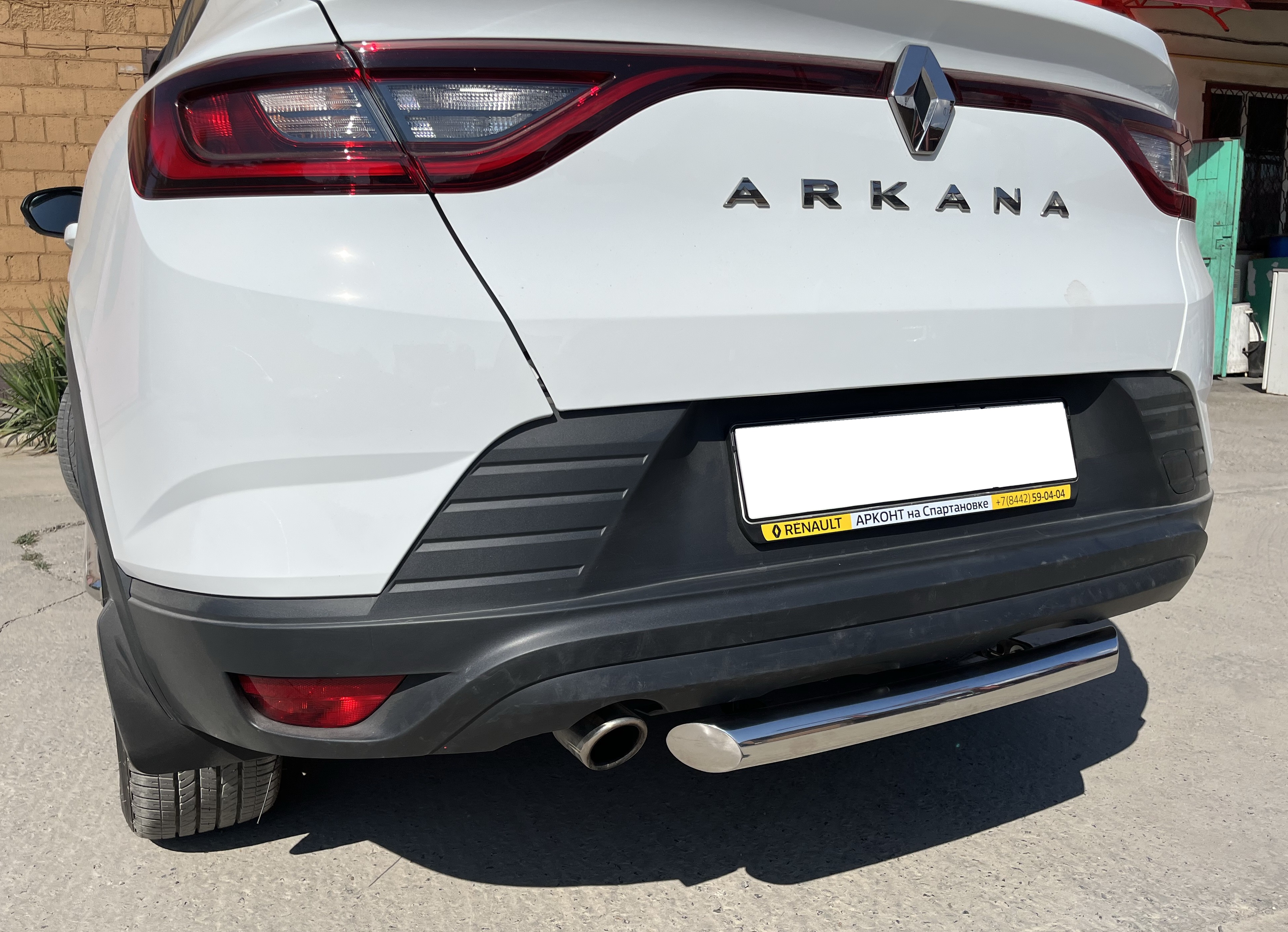Защита заднего бампера d60 мм для Renault Arkana I
