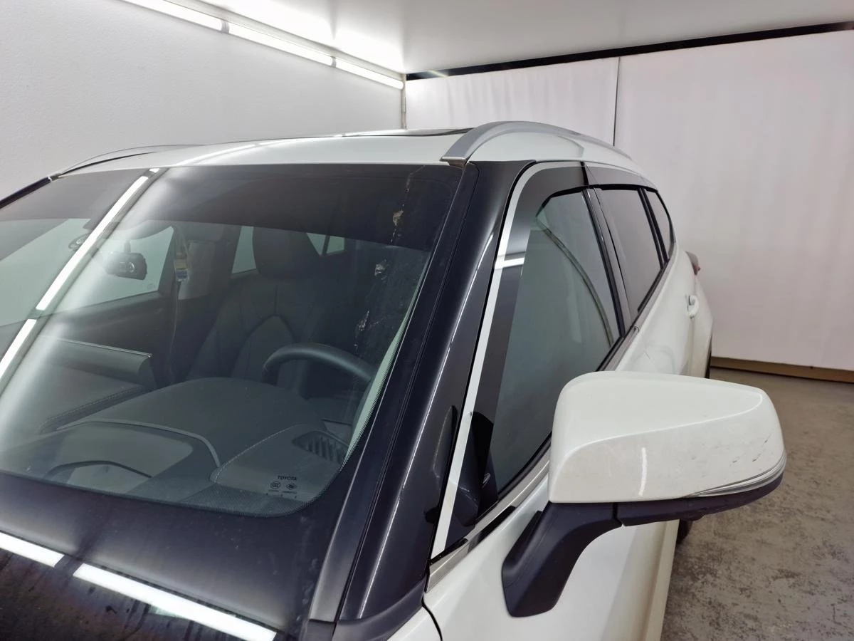 Дефлекторы окон 2D с хром накладками 6 шт. для Toyota Highlander IV (U70)