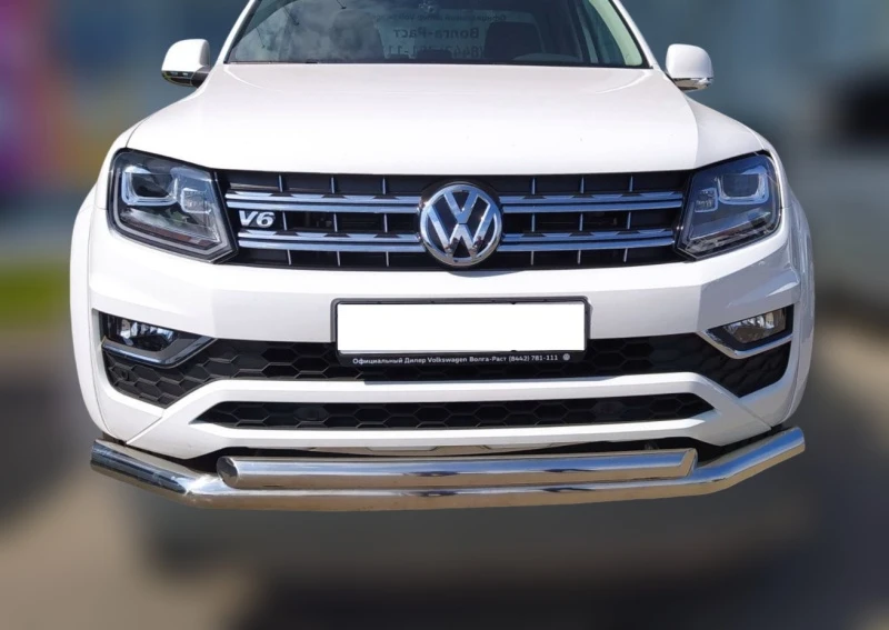 Защита переднего бампера двойная d76/60 мм для Volkswagen Amarok I Рестайлинг  Юко VWA.16.04
