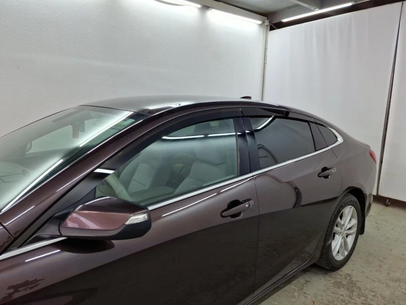 Дефлекторы окон 2D 6 шт (для рынка USA) для Chevrolet Malibu IX Черные Стрелка 11 2D118-6.S11