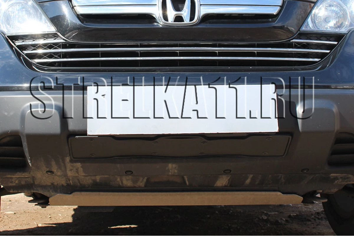 Зимняя заглушка радиатора к съемной сетке для Honda CR-V III Черный