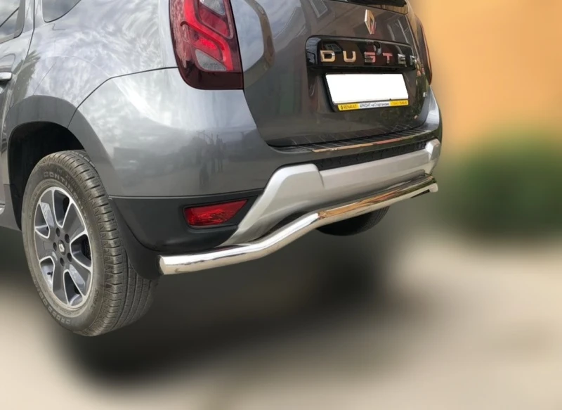 Защита заднего бампера волна d53 мм для Renault Duster I Рестайлинг  Юко RD.17.11-2