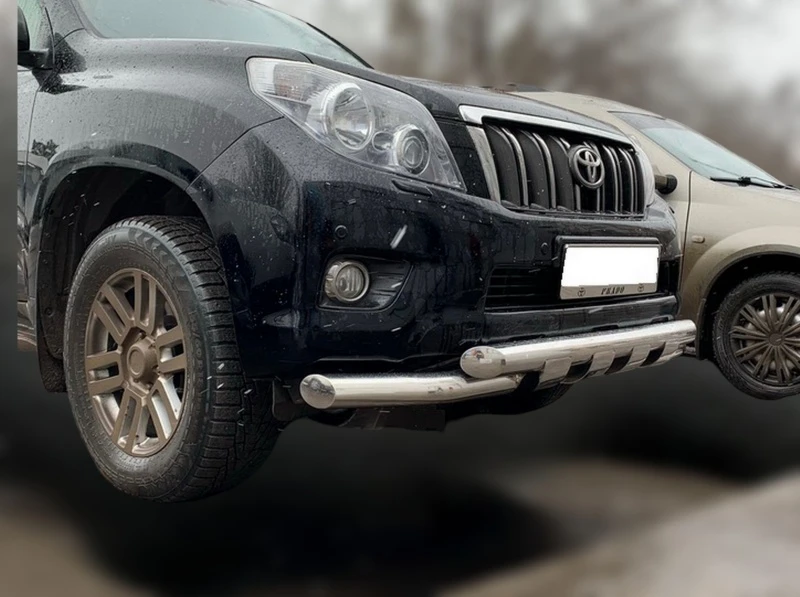 Защита переднего бампера G d76 мм для Toyota Land Cruiser Prado 150 Series  Юко TLCP150.10.05