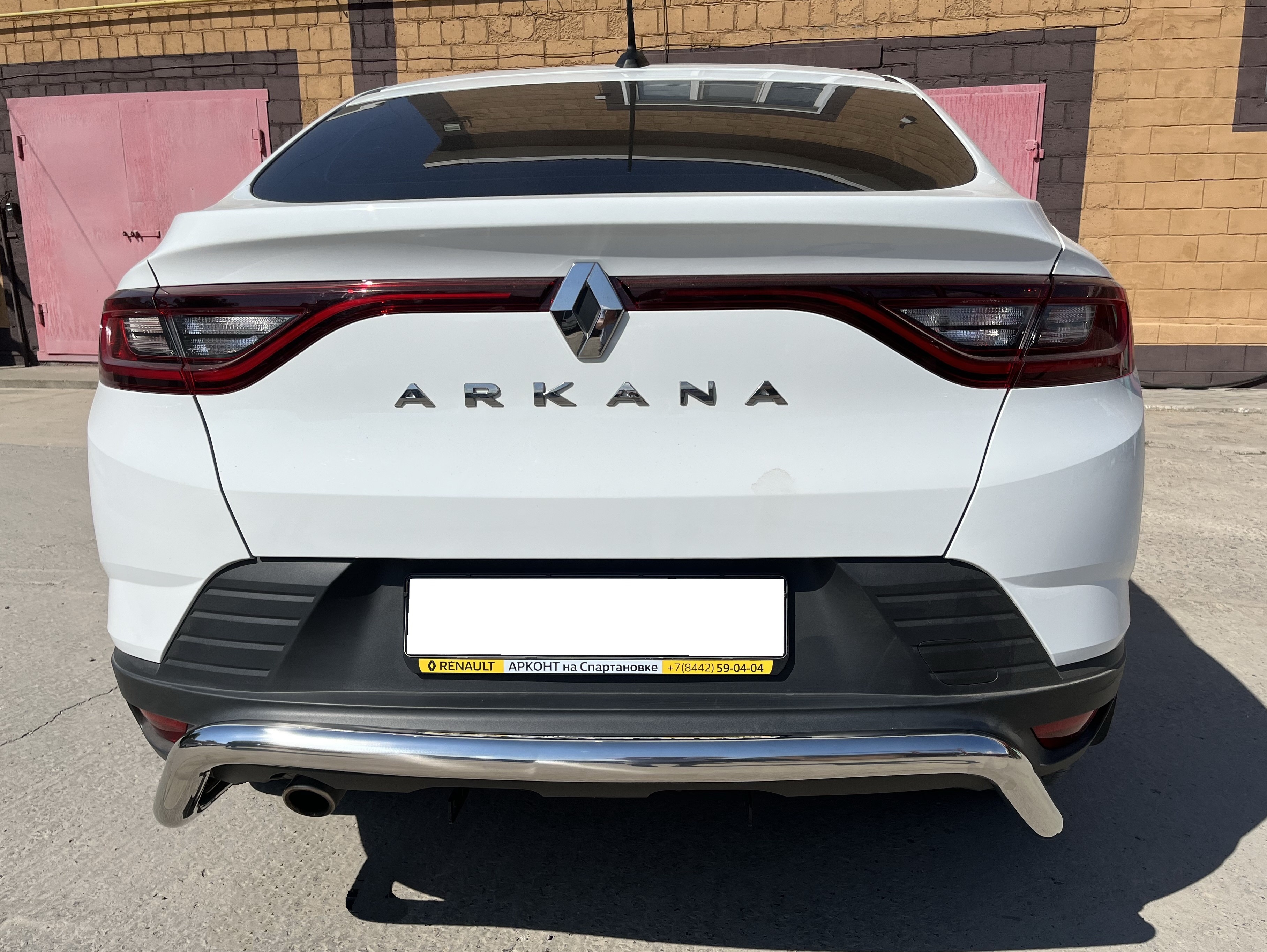 Защита заднего бампера скоба d60 мм для Renault Arkana I