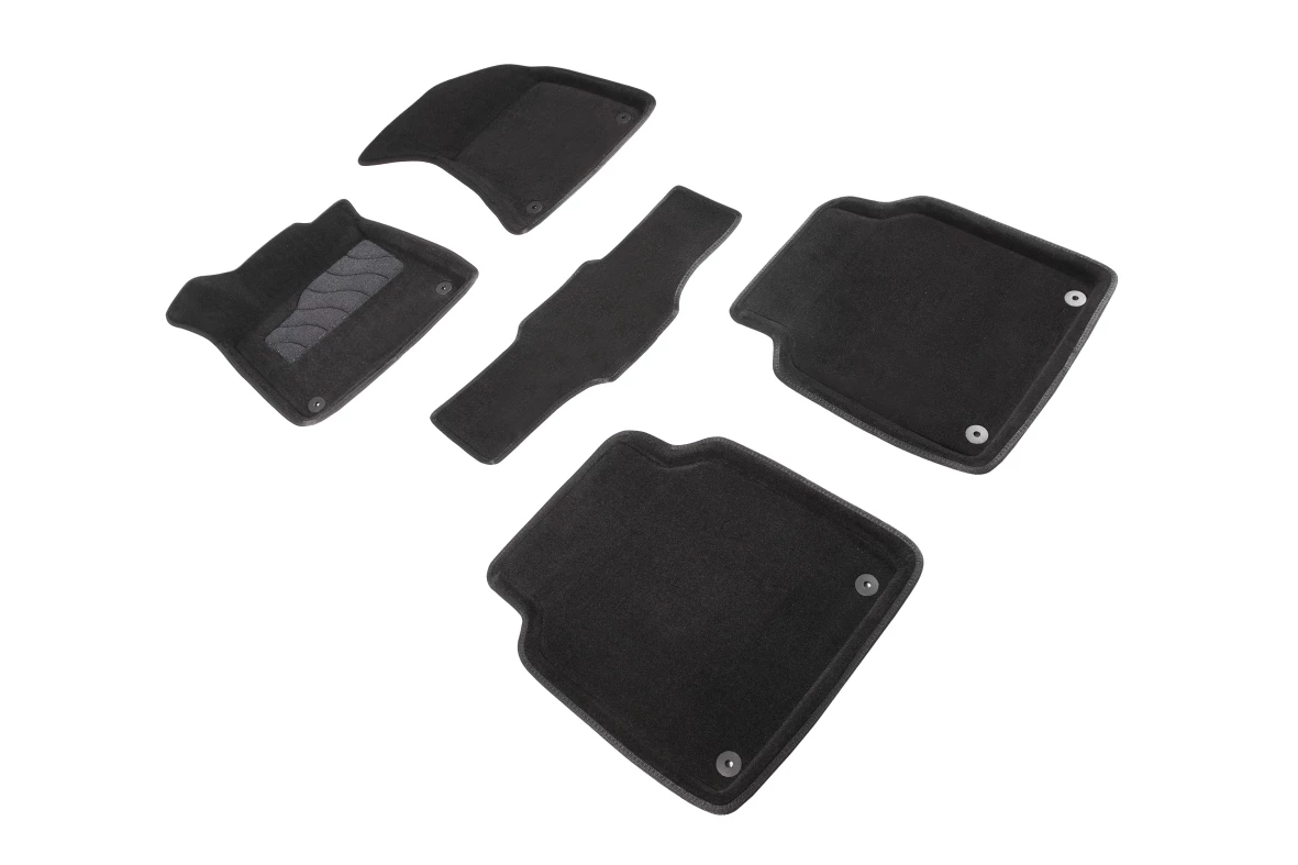 Коврики 3D ВОРС в салон для Audi A8 III (D4) Черный