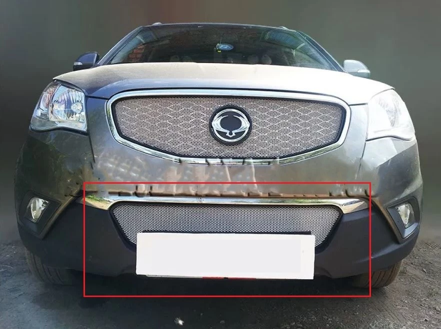 Защитная сетка радиатора низ для SsangYong Actyon II