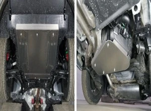 Защиты комплект (картер, КПП, бак) для Geely Coolray I Рестайлинг  ТСС ZKTCC00437K