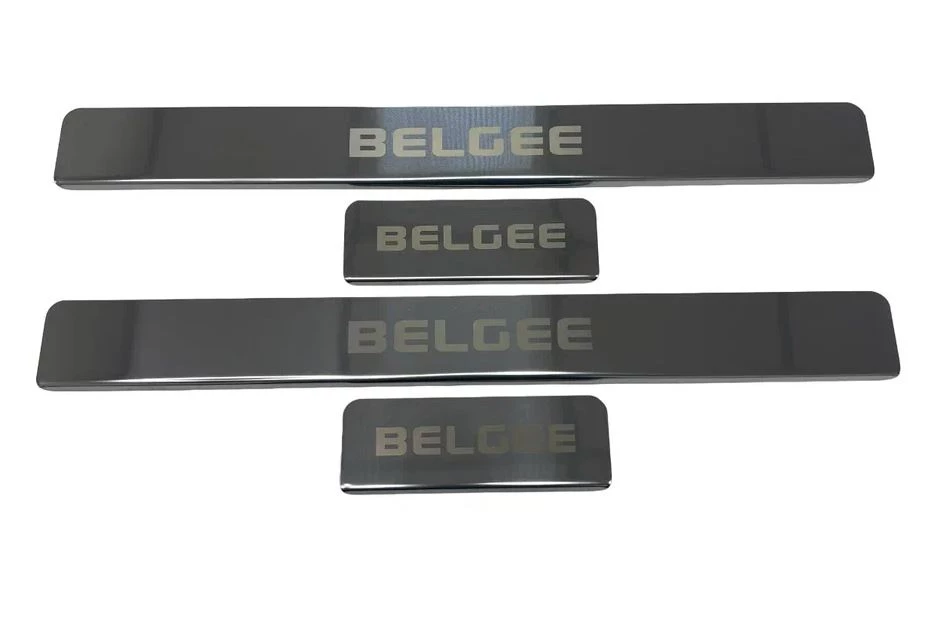 Накладки на пороги из нержавеющей стали 4шт. для Geely Belgee X50