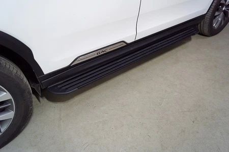 Пороги алюминиевые "Slim Line Black" 1820 мм для GAC GS8 II Черный ТСС GACGS821-19B