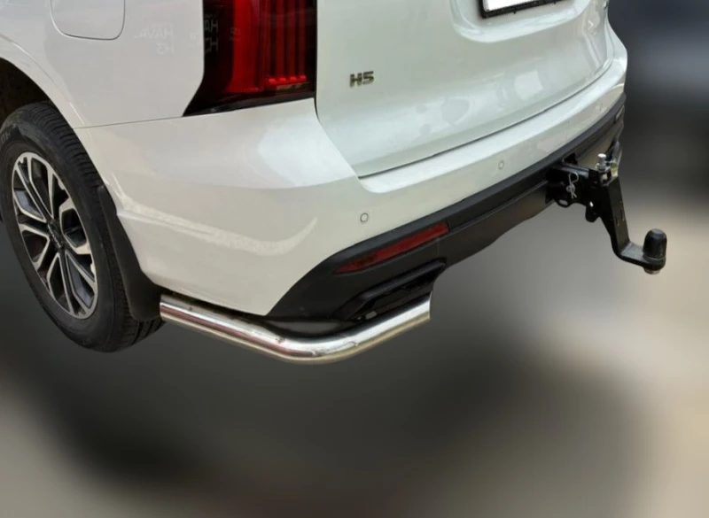 Защита заднего бампера угловая d60 мм для Haval H5 II  Юко HVH5.24.18