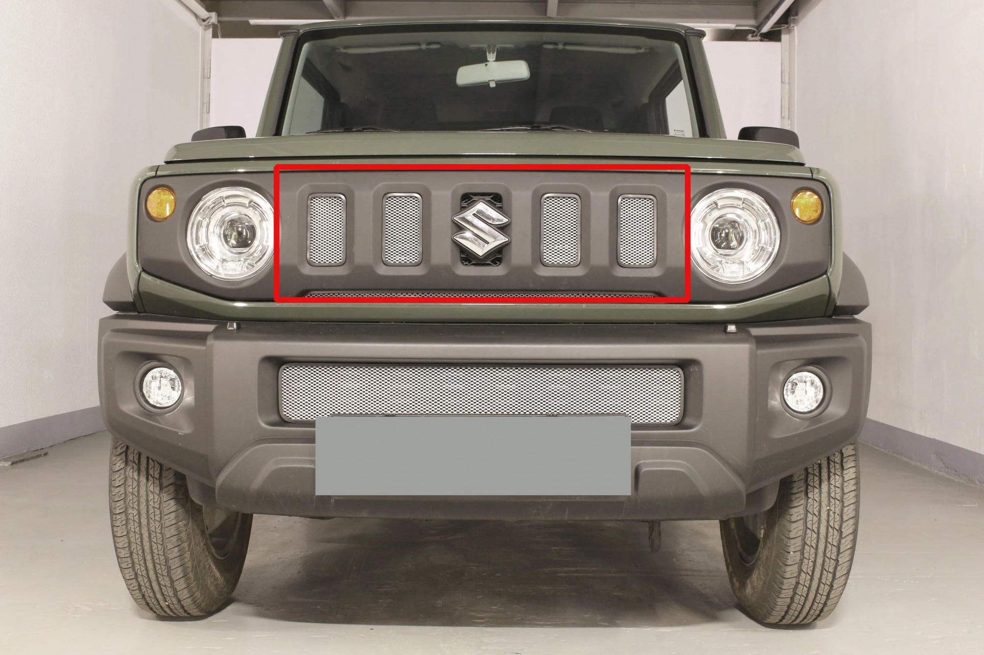 Защитная сетка радиатора верх 4 части для Suzuki Jimny IV