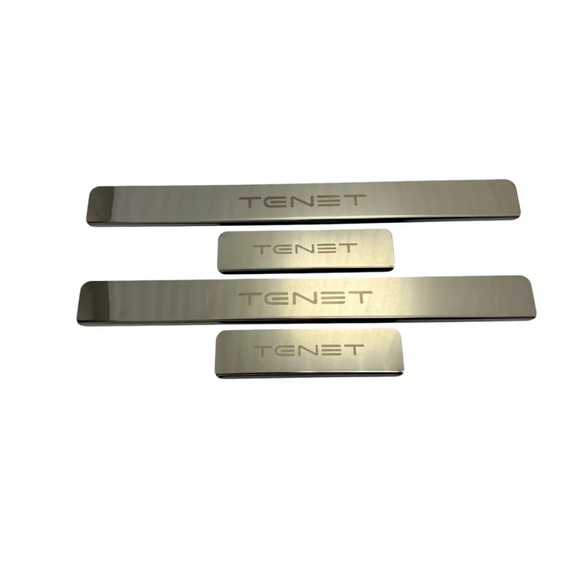 Накладки на пороги из нержавеющей стали 4шт. для TENET T4 Хром INOX INOX.TENE.T4.2025.ST