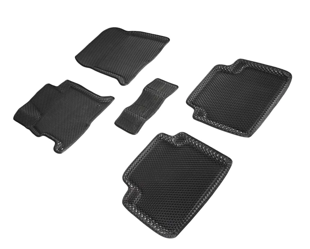 Коврики 3D EVA "РОМБ" для салона для Honda Accord IX Черный