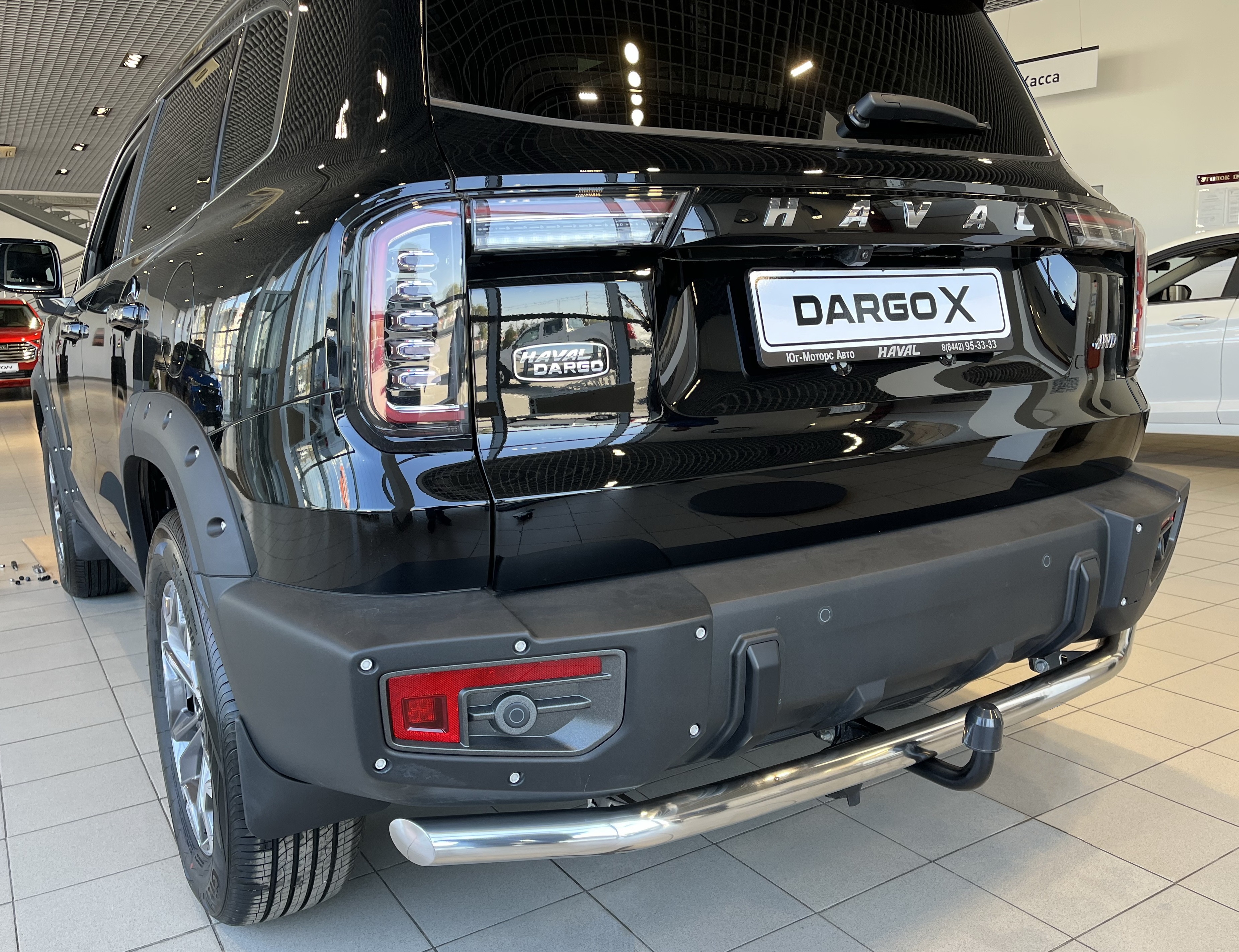 Защита заднего бампера d60 мм для Haval Dargo
