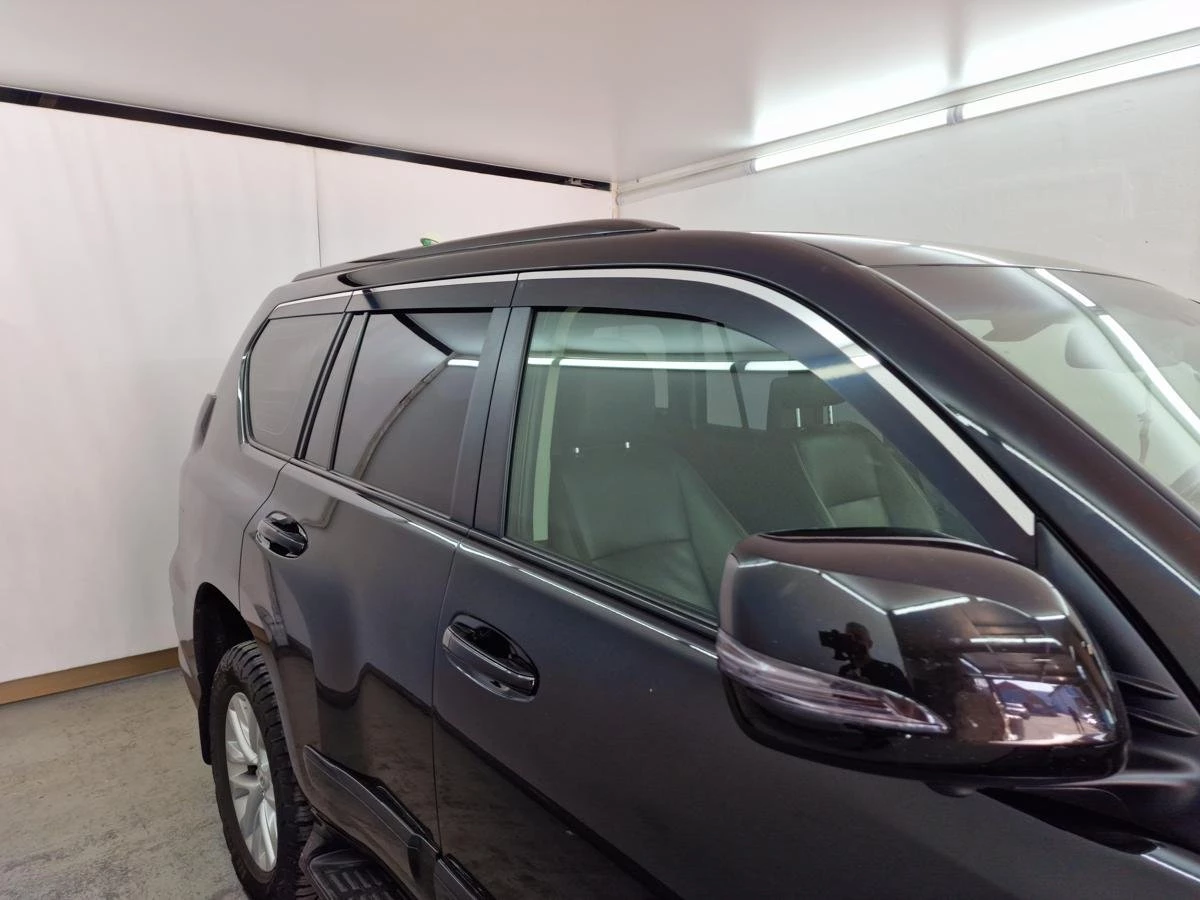 Дефлекторы окон 2D с хром накладками 6 шт. для Lexus GX II Рестайлинг