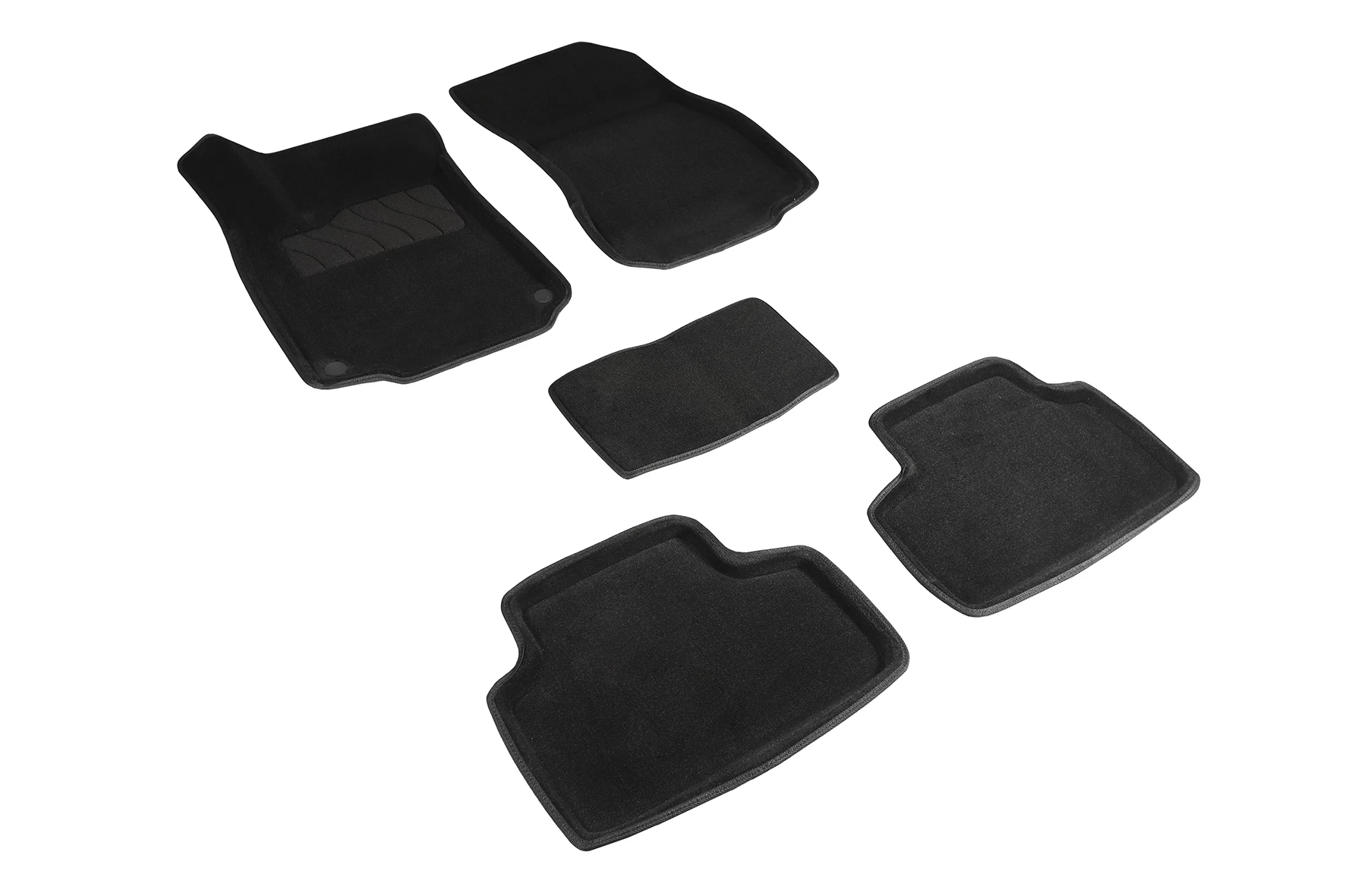 Коврики 3D ВОРС в салон для Mercedes-Benz GLB AMG I (X247) Черный