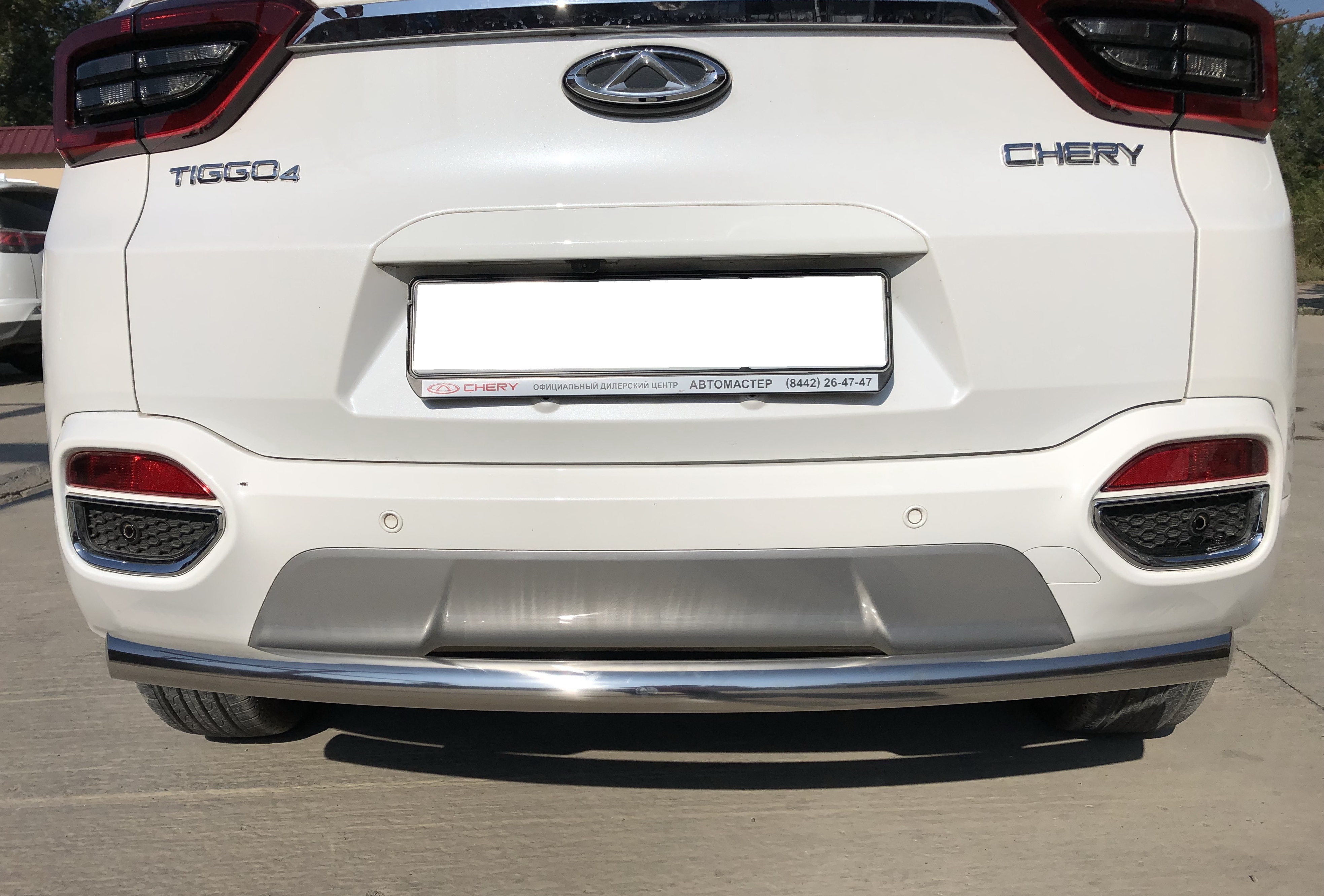 Защита заднего бампера d60 мм для Chery Tiggo 4 I