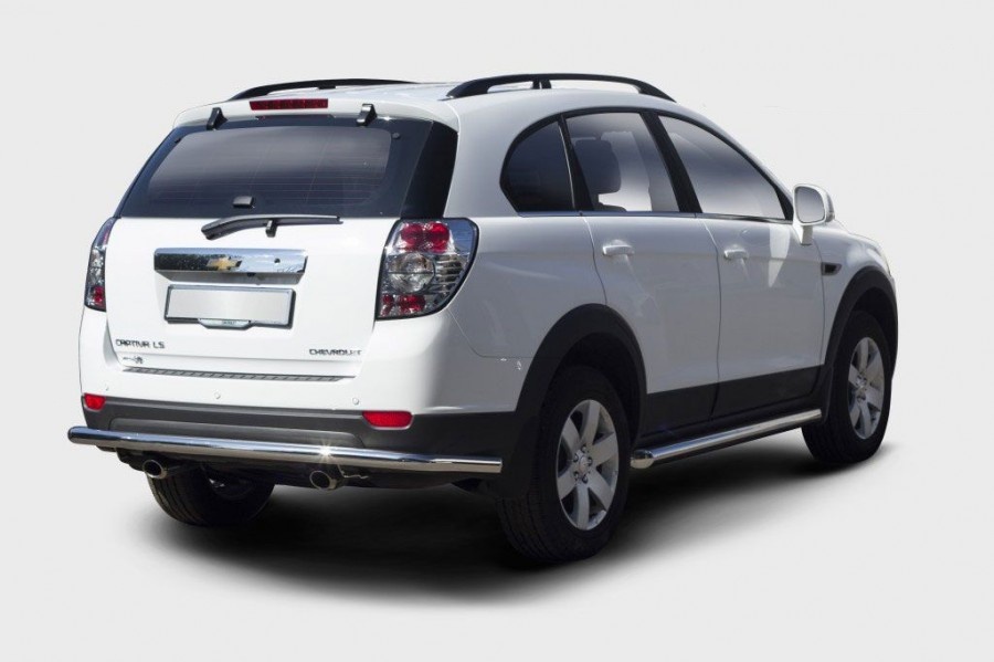 Защита заднего бампера d60 мм для Chevrolet Captiva I Рестайлинг