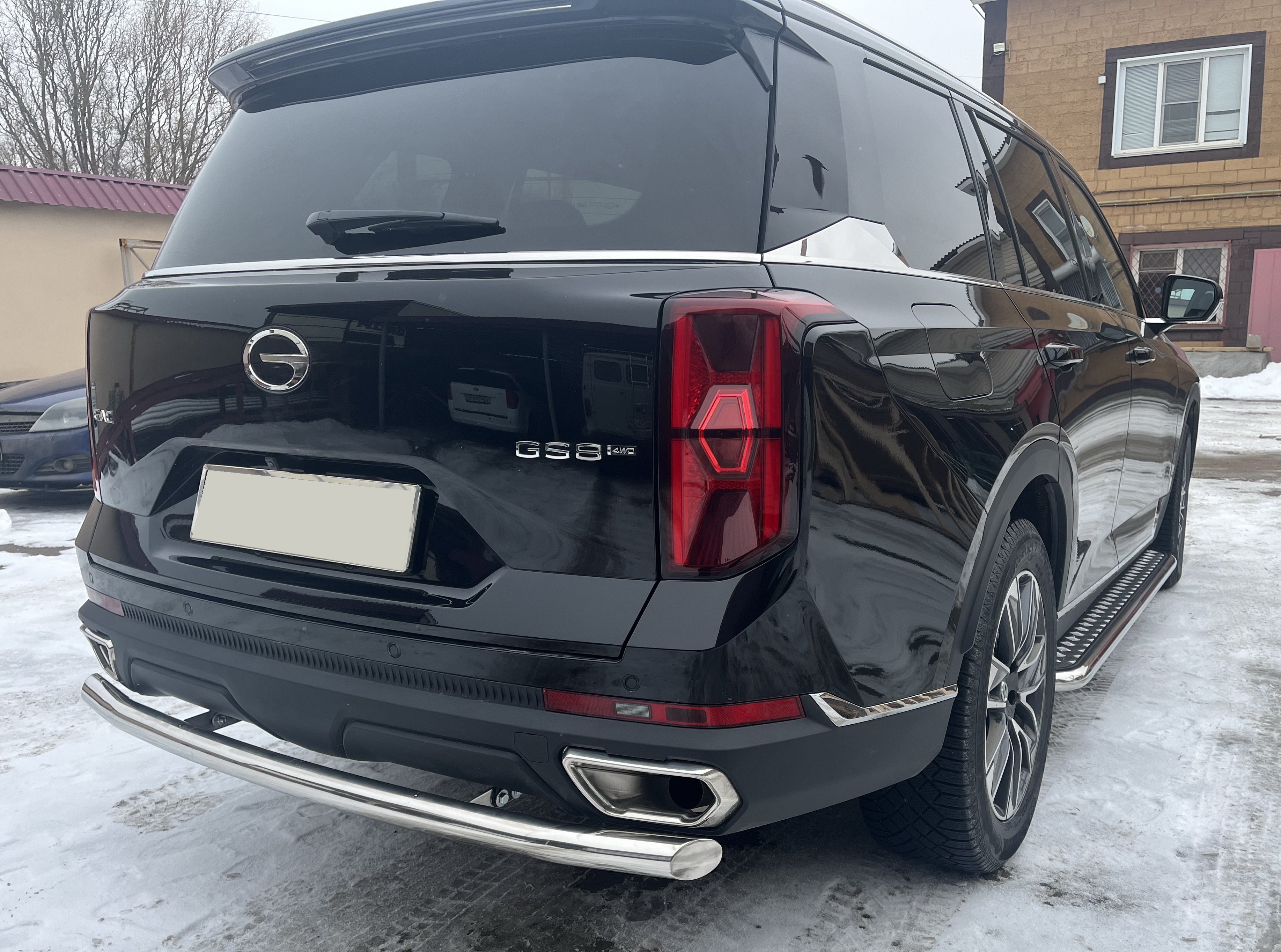 Защита заднего бампера d60 мм для GAC GS8 II