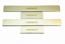 Накладки на пороги из нержавеющей стали 4шт. для Mazda 6 III (GJ) Рестайлинг 2