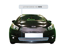 Защитная сетка радиатора низ для Kia Ceed II Рестайлинг