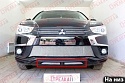 Защитная сетка радиатора низ 2 части для Mitsubishi ASX I Рестайлинг 2