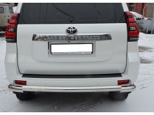 Защита заднего бампера с углами d76 мм для Toyota Land Cruiser Prado 150 Series Рестайлинг 1