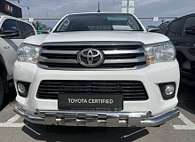 Защита переднего бампера с перемычками d76/60 мм для Toyota Hilux VIII