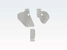 Защита топливного бака и редуктора заднего моста (3 части) для Audi Q7 II (4M)