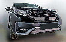 Комплект сеток chrome верх 2 части верх и низ с парктроником для Honda CR-V V Рестайлинг