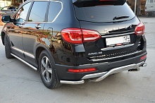 Защита заднего бампера скоба d53 мм для Haval H6