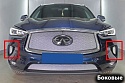 Защитная сетка радиатора боковые 2 части для Infiniti QX50 II