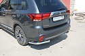 Защита заднего бампера угловая d60 мм для Mitsubishi Outlander III Рестайлинг 2