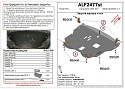 Защита картера и КПП для Toyota Prius II Рестайлинг (XW20)