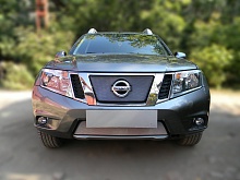 Комплект сеток chrome верх и низ для Nissan Terrano III (D10)