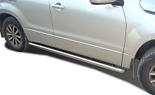Пороги труба d60 мм для Suzuki Grand Vitara III Рестайлинг 2
