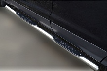 Пороги труба с проступью d76 мм для Ford Kuga I