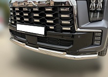 Защита переднего бампера двойная d60/42 мм для GAC GS8 II Рестайлинг