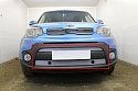 Защитная сетка радиатора низ 2 части с парктроником для Kia Soul II Рестайлинг