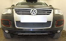 Зимняя заглушка радиатора к съемной сетке боковая часть (4 части) для Volkswagen Touareg I Рестайлинг