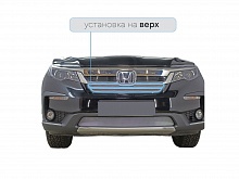 Защитная сетка радиатора верх 2 части для Honda Pilot III Рестайлинг