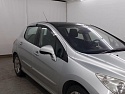 Дефлекторы окон 2D с хром накладками 4 шт. под наклоном для Peugeot 308 I Рестайлинг