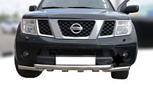 Защита переднего бампера G d60/60 мм для Nissan Pathfinder III