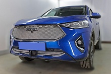 Комплект сеток chrome верх и низ 2 части с датчиком ACC для Haval F7x I