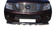 Защита переднего бампера G d60/60 мм для Nissan Pathfinder III Рестайлинг