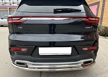 Защита заднего бампера двойная d53/42 мм для EXEED TXL I