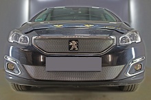 Комплект сеток chrome верх и низ для Peugeot 408 I Рестайлинг