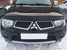 Защитная сетка радиатора верх для Mitsubishi L200 IV