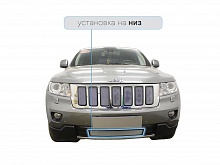 Защитная сетка радиатора низ для Jeep Grand Cherokee IV (WK2)