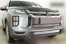 Комплект сеток chrome низ и центр для Mitsubishi ASX I Рестайлинг 3